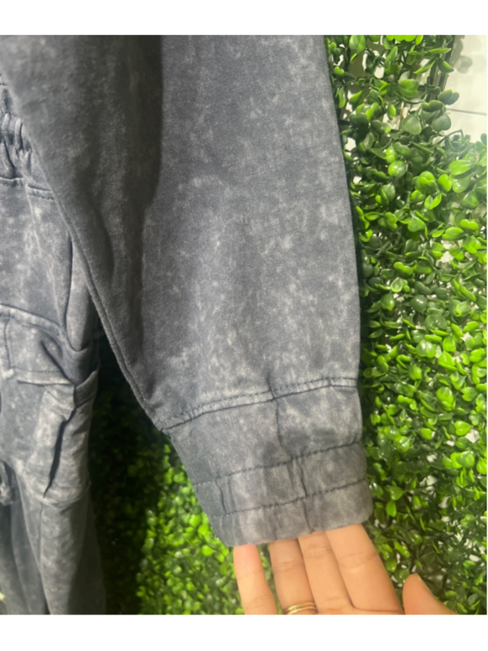 Women's Fashion Nova Found my Peace Navy Washed Jumpsuit Size Small - Picture 8 of 11